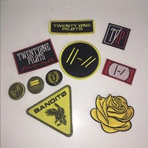 Twenty one pilots pins, patches, & bandana